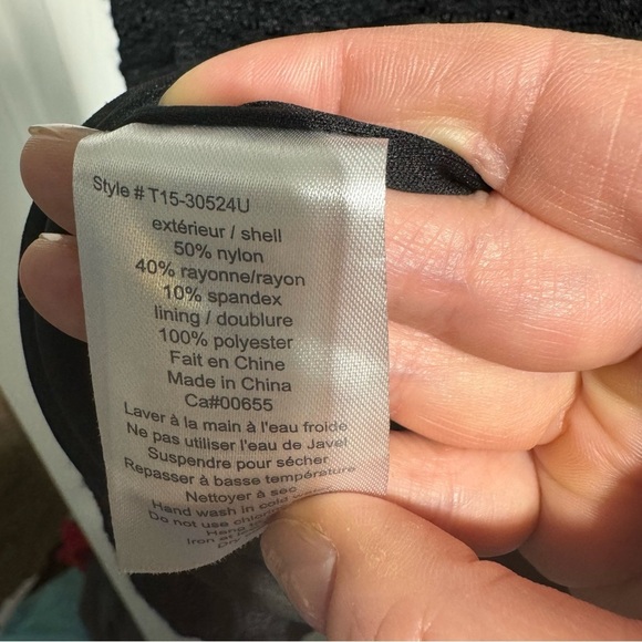 NWT Thyme Maternity Midi Dress Black Medium - Picture 7 of 14